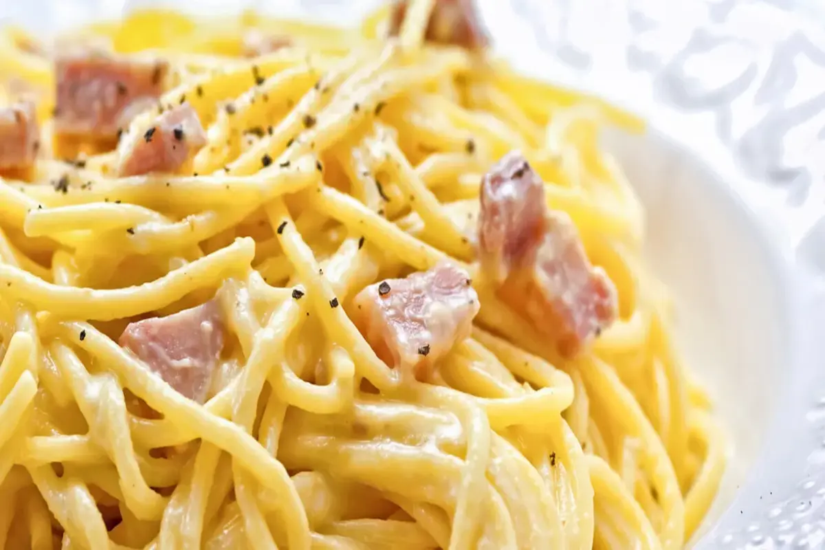 Receita de Espaguete à carbonara